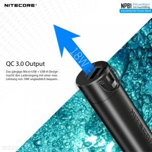 NITECORE NBP1 - wasserdichte Powerbank