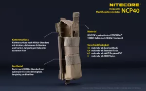 NITECORE NCP40 - taktisches Nylonholster