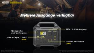 Nitecore NES1200 - mobile Stromversorgung -  1252,8 Wh (348000mAh)