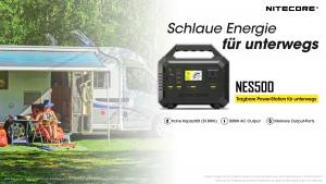 NITECORE NES500 - mobile Stromversorgung - 518Wh / 144000mAh
