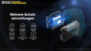 NITECORE NES500 - mobile Stromversorgung - 518Wh / 144000mAh