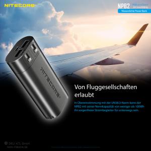 NITECORE NPB2 - wasserdichte Powerbank