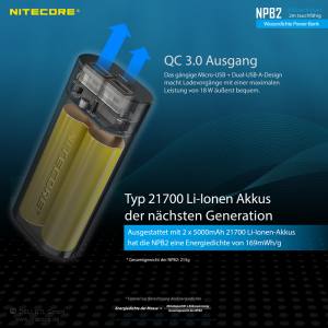 NITECORE NPB2 - wasserdichte Powerbank