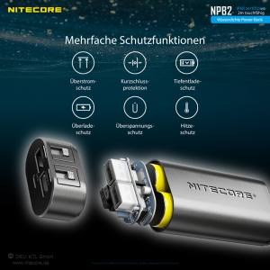 NITECORE NPB2 - wasserdichte Powerbank