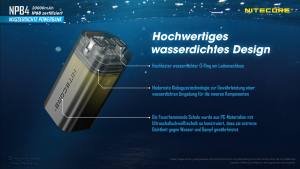 NITECORE NPB4 - wasserdichte Powerbank - 20000mAh
