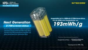 NITECORE NPB4 - wasserdichte Powerbank - 20000mAh