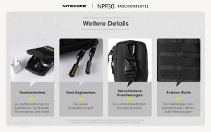 NITECORE NPP30 - Pocket Organizer - schwarz
