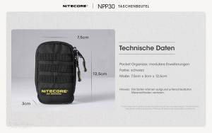 NITECORE NPP30 - Pocket Organizer - schwarz