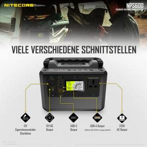NITECORE NPS600 - mobile Stromversorgung - 594Wh (165000mAh)