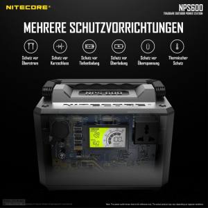 NITECORE NPS600 - mobile Stromversorgung - 594Wh (165000mAh)