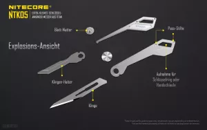 NITECORE NTK05 - Messer aus Titan