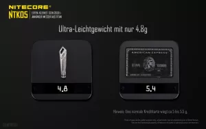NITECORE NTK05 - Messer aus Titan