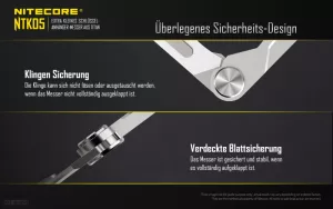 NITECORE NTK05 - Messer aus Titan