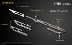 NITECORE NTK07 - Messer aus Titan