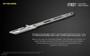 NITECORE NTK07 - Messer aus Titan