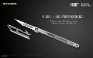NITECORE NTK07 - Messer aus Titan