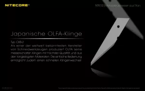 NITECORE NTK10 - Messer aus Titan