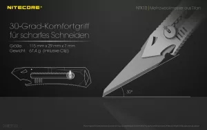 NITECORE NTK10 - Messer aus Titan