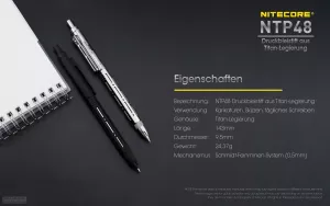 NITECORE NTP48 - TITAN DRUCKBLEISTIFT