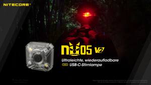 NITECORE NU05 V2 Kit - max. 40 Lumen