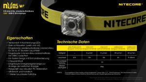 NITECORE NU05 V2 Kit - max. 40 Lumen