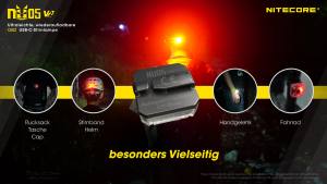 NITECORE NU05 V2 - max.40 Lumen