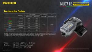 NITECORE NU07LE - taktische Signallampe mit 5 Lichtfarben