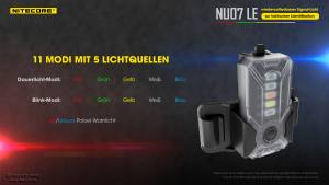 NITECORE NU07LE - taktische Signallampe mit 5 Lichtfarben