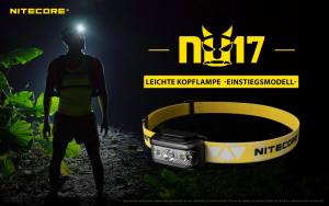 NITECORE NU17, gelb - max. 130 Lumen