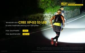 NITECORE NU17, gelb - max. 130 Lumen