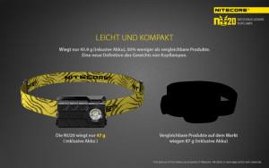 NITECORE NU20, schwarz - max. 360 Lumen