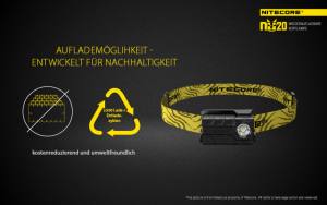 NITECORE NU20, schwarz - max. 360 Lumen