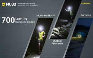 NITECORE NU33 - max. 700 Lumen