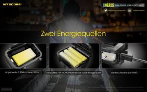 NITECORE NU35 Dual Power - max. 460 Lumen