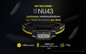 NITECORE NU43 - max. 1.400 Lumen