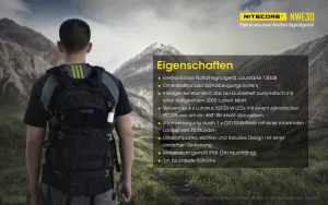 NITECORE NWE30 - akustisches und optisches Notsignalgerät