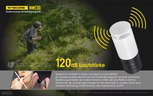 NITECORE NWE30 - akustisches und optisches Notsignalgerät