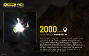 NITECORE NWE30 - akustisches und optisches Notsignalgerät