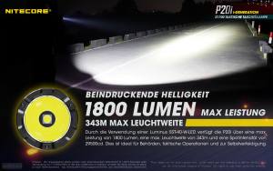 NITECORE P20i - max. 1800 Lumen