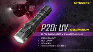 NITECORE P20i UV - max. 1800 Lumen