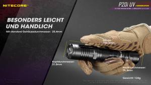 NITECORE P20i UV - max. 1800 Lumen