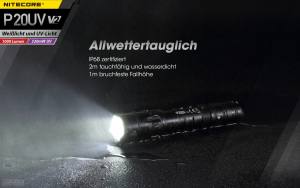 NITECORE P20UV V2 - max. 1000 Lumen