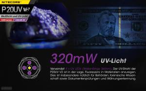 NITECORE P20UV V2 - max. 1000 Lumen