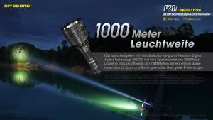 NITECORE P30i - max 2.000 Lumen