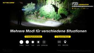NITECORE P30i - max 2.000 Lumen