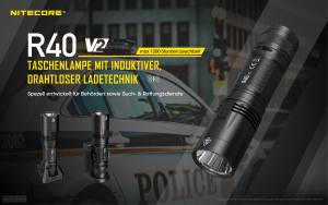 NITECORE R40 V2 - aufladbare LED Lampe - max. 1200 Lumen