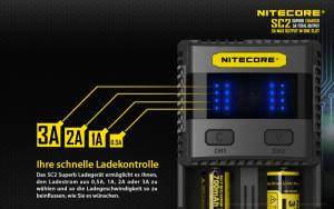 NITECORE Schnelladegerät SC2