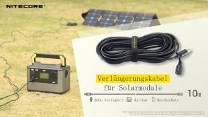NITECORE SPEC10 - 10m Verlängerungskabel für Solarpanel