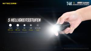 NITECORE T4K - max. 4000 Lumen
