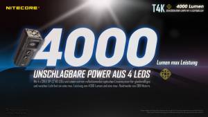 NITECORE T4K - max. 4000 Lumen